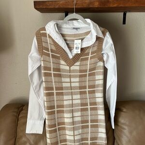 Woman’s Brown Plaid Sweater by Sag Harbor